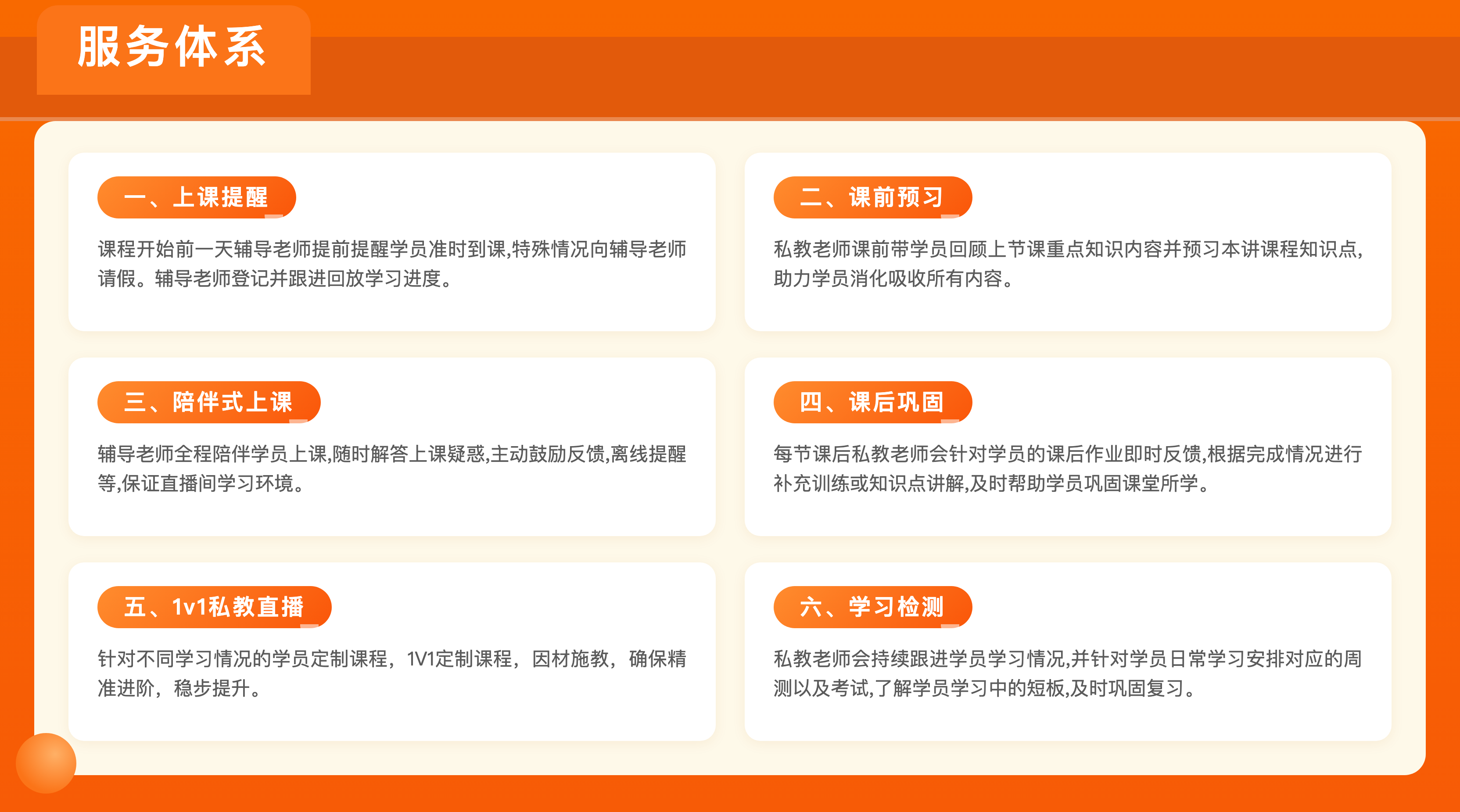 北大胡涛数学思维服务体系:上课提醒、课前预习、陪伴式上课、课后巩固、1v1私教直播、学习检测